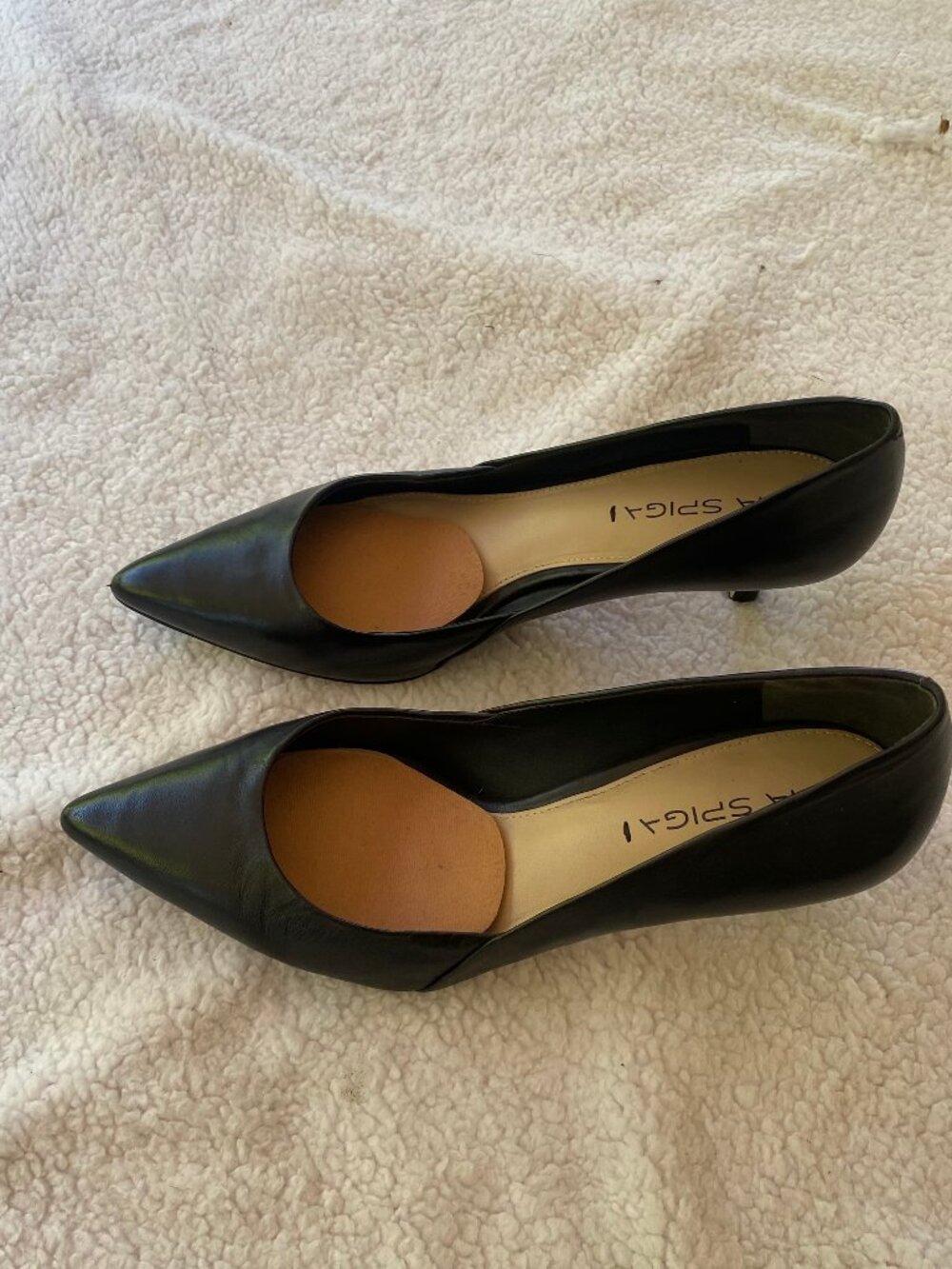 Via Spiga Black leather Heels Size 8.5 - Picture 7 of 11